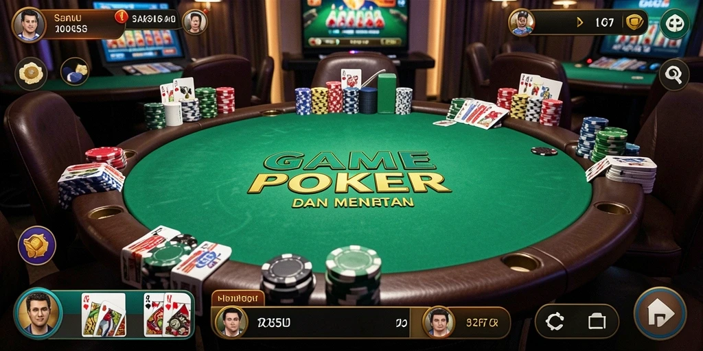 Screenshot utama 2757 menunjukkan gameplay poker yang seru dan interaktif.