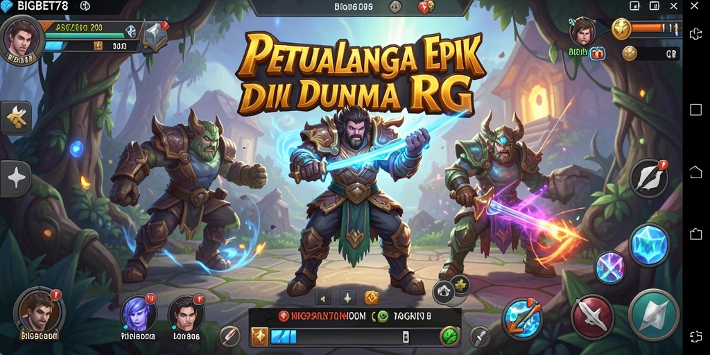 Tampilan gameplay seru dalam dunia RPG BIGBET78.